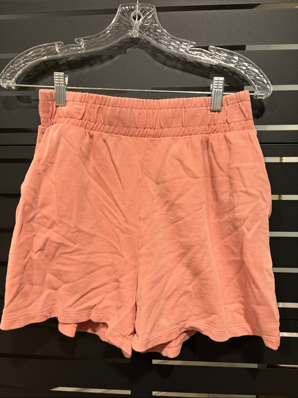 Zara Sweat Shorts in Coral Rose